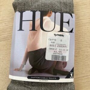 Women's Hue Cotton Cable Tights, Vintage, Size 1 S/M, NWT